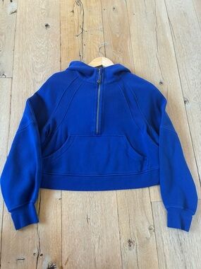 lululemon Scuba oversized half-zip hoodie size XS/S in colbalt blue